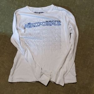 Aero wjite long sleeve tee